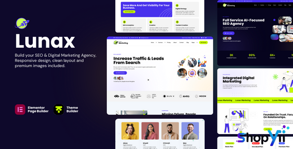 Lunax v6.1 - Digital Marketing Agency & SEO WordPress Theme
