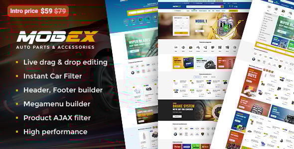 Mobex v2.9 - Auto Parts WordPress Theme