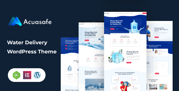 Acuasafe v1.0.3 - Drinking Water Delivery WordPress Theme