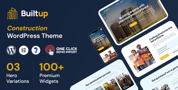 Builtup v1.0.5 - Construction Company WordPress Theme