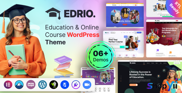 Edrio v1.0.0 - Education & Online Course WordPress Theme