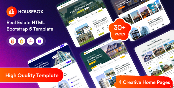 HouseBox v2.0 - Real Estate HTML Bootstrap 5 Template