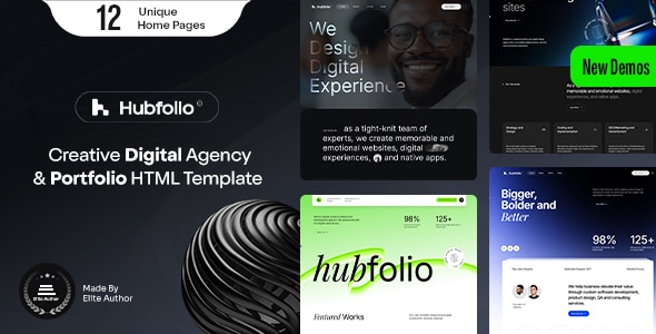 Hubfolio v1.0.1 - Digital Agency & Portfolio Template