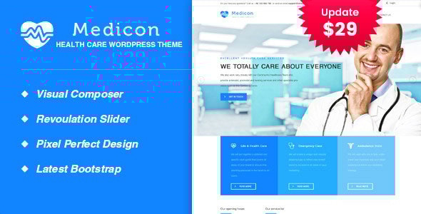 Medicon v2.8 - Health and Medical WordPress Theme
