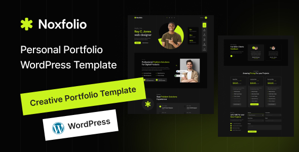 Noxfolio v1.1.0 - Personal Portfolio Resume WordPress Theme