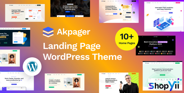 Akpager v1.1.3 - Landing Page Elementor WordPress Theme