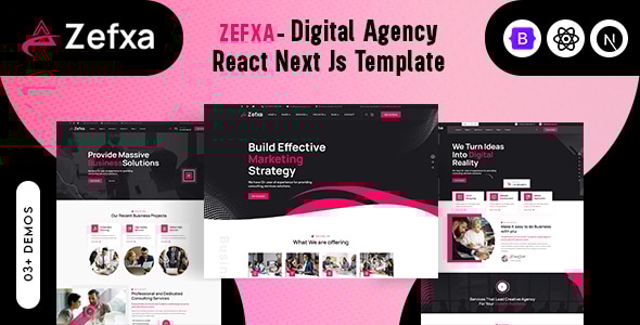 Zefxa - Digital Agency React Next Js Template