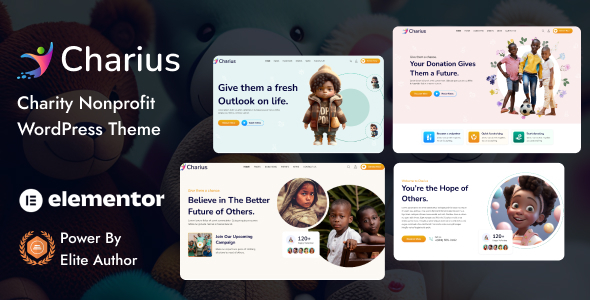 Charius v1.0 - Nonprofit Charity WordPress Theme