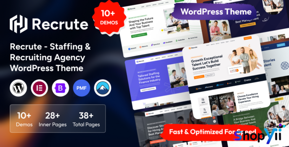 Recrute v1.0.0 - Staffing & Recruiting Agency WordPress Theme