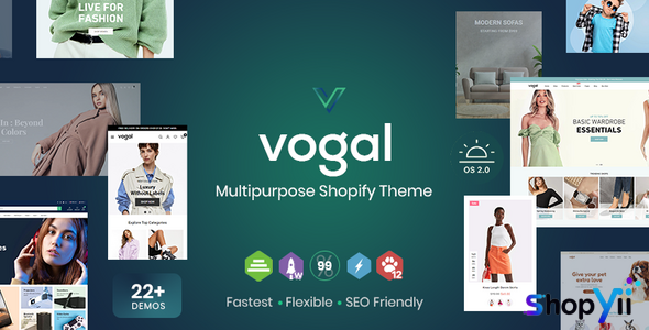 Vogal v1.6.2 - Multipurpose Shopify Theme OS 2.0