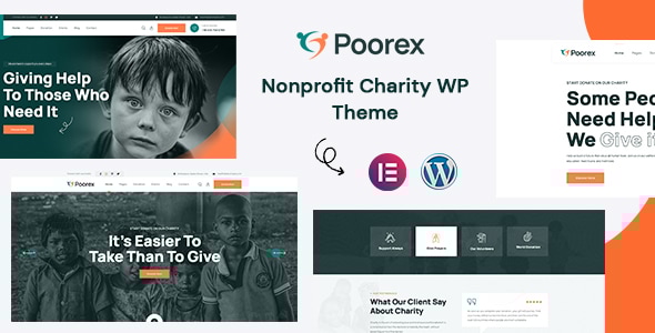 Poorex v1.0.4 - Nonprofit Charity WordPress Theme