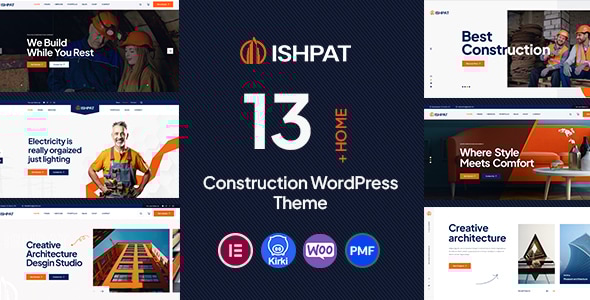 Ishpat v1.0.5 - Construction WordPress Theme