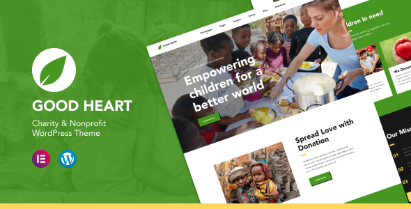 GoodHeart v1.0.2 - Charity & Nonprofit Elementor WordPress Theme