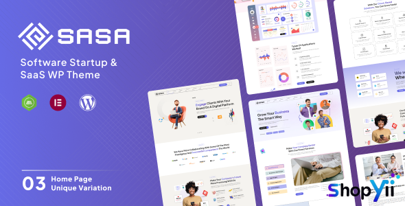 SaSa v1.0.5 - Startup WordPress Theme