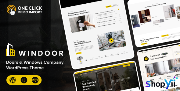 Windoor v1.3 - Doors & Windows Company WordPress Theme
