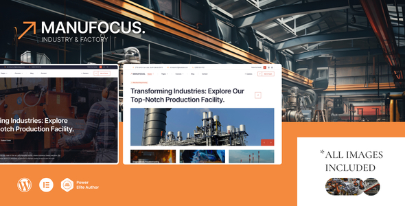 Manufocus v1.0.0 - Factory & Industry WordPress Theme