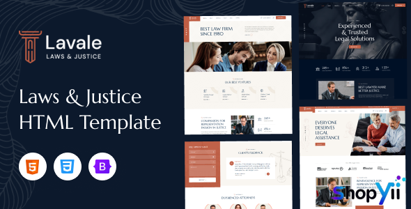 Lavale - Law and Attorney HTML Template