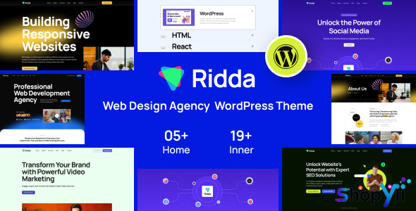 Ridda v1.0.5 - Web Design Agency WordPress Theme