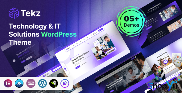 Tekz v1.0.0 - Technology & IT Solutions WordPress Theme
