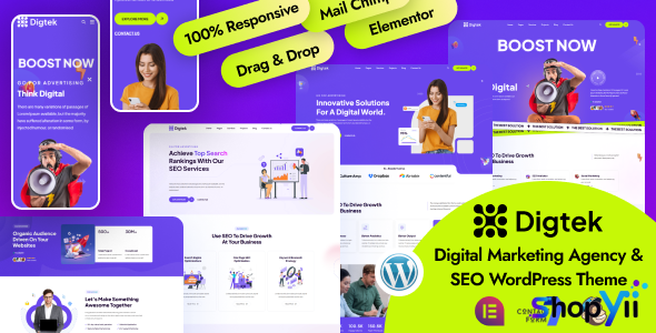 Digtek v1.0.1 - Digital Marketing Agency WordPress Theme