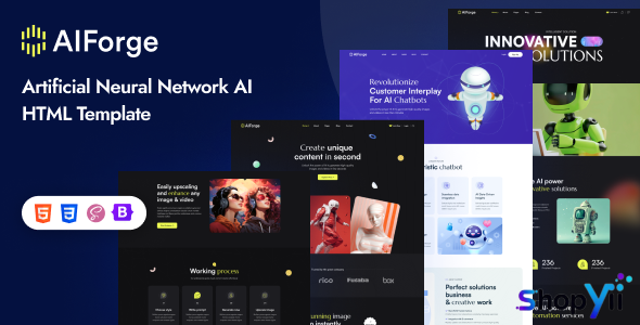 AIForge - Multipurpose AI SAAS Startup HTML Template