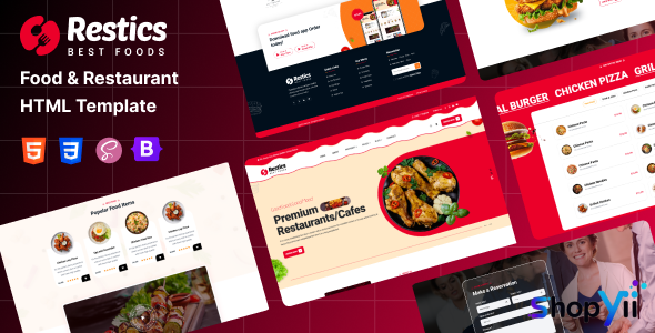 Restics - Food & Restaurant HTML Template