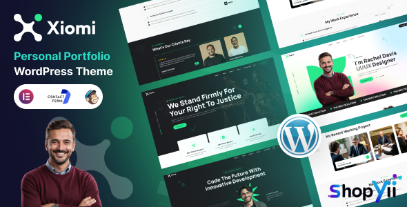 Xiomi v1.0 - Personal Portfolio WordPress Theme