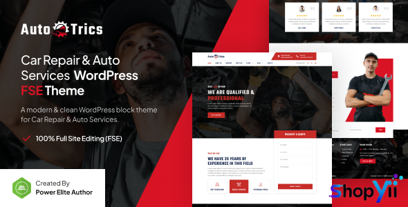 AutoTrics v1.0 - Car Repair & Auto Service FSE WordPress Theme