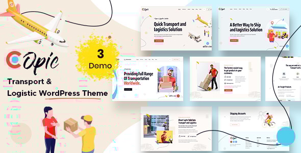 Copic v1.3 – Transport & Logistics WordPress Theme