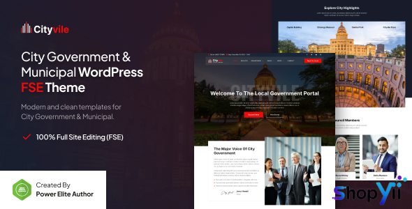 Cityvile v1.0.0 – City Government & Municipal FSE WordPress Theme