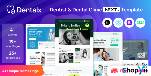Dentalx - Dentist & Dental Clinic NextJS Template