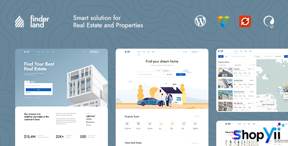 Finderland v1.0.2 - Real Estate WordPress Theme