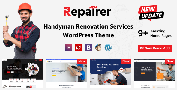 Repairer v3.0 - Handyman Services WordPress Theme