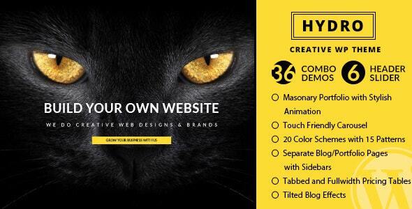 HYDRO v3.1 - One Page Portfolio WordPress Theme