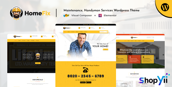 Home Fix v3.3 - Maintenance, Handyman Services Theme