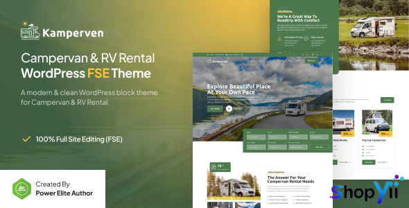 Kamperven v1.0 – Campervan & RV Rental FSE WordPress Theme