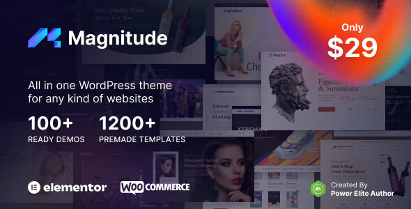 Magnitude v1.0.2 – Multi-Purpose Elementor Website & eCommerce Builder WordPress Theme