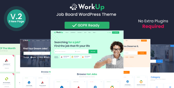 Workup v2.1.49 – Job Board WordPress Theme