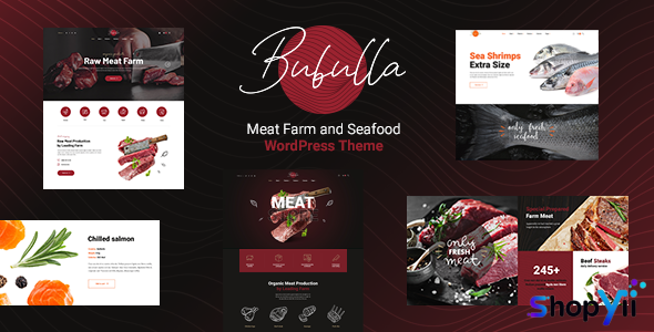 Bubulla v1.0.7 - Meat Farm, Butcher & Seafood Store WordPress Theme