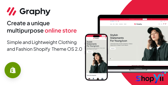 Graphy – Simple and Lightweight Clothing  and Fashion Shopify Theme OS 2.0