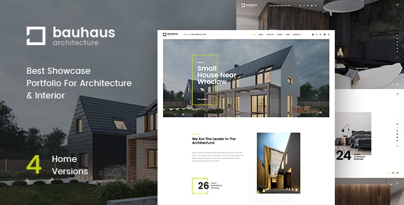Bauhaus v1.3.0 - Architecture & Interior Landing Page HTML Template