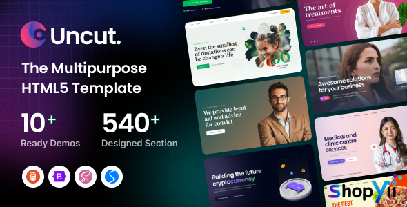 Uncut - The Multipurpose HTML5 Template