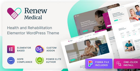 Renew Medical v1.1.1 - Physiotherapy & Rehabilitation Clinic Medical WordPress Theme