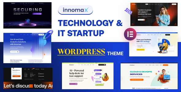Innomax v1.0 – Technology & IT Startup WordPress Theme