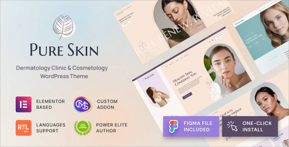 Pure Skin v1.0 - Dermatology Clinic & Cosmetology WordPress Theme