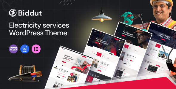 Biddut v1.0.4 - Electricity Services WordPress Theme