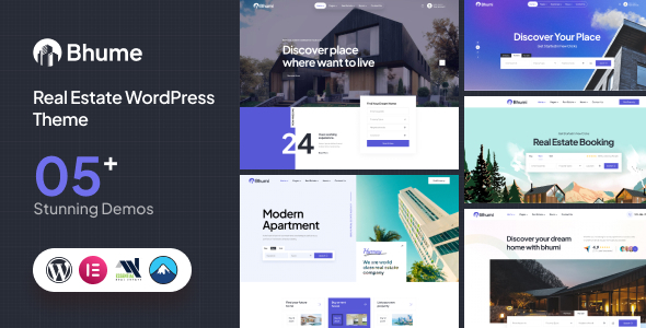 Bhume v1.0.7 - Real Estate WordPress Theme