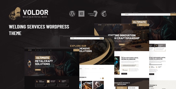 Voldor v1.0.0 - Welding & Metal Work WordPress Theme