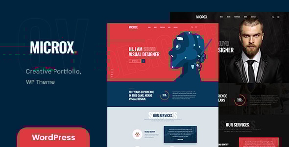 Microx v1.0.8 – Personal Portfolio WordPress Theme + RTL