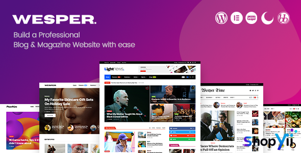 Wesper v1.1.7 - WordPress Theme for Blogs & Magazines